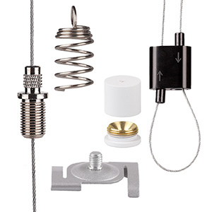 Systèmes de suspension pour fil d'acier